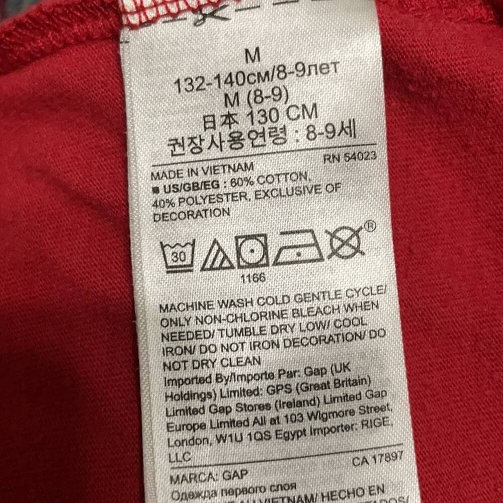 GAP Boys Baseball TShirt Size Medium - Picture 5 of 6